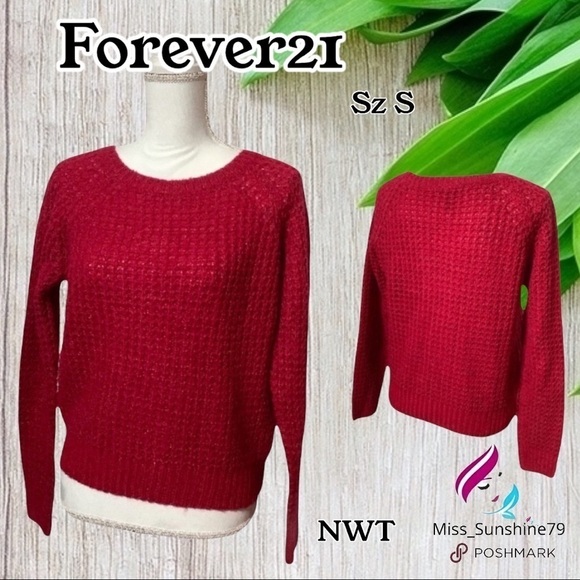 Forever 21 - Sz S - chunky knit hole sweater - Picture 1 of 6